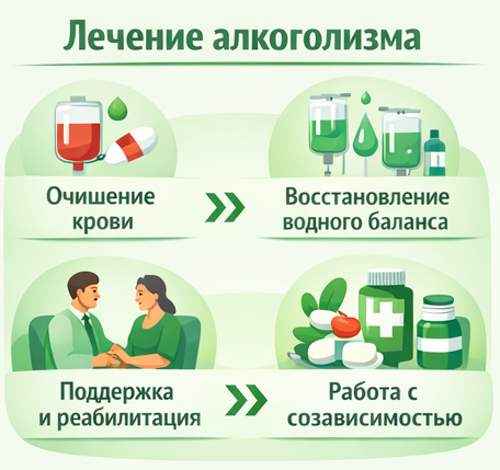 лечение алкоголизма в Абакане этапы